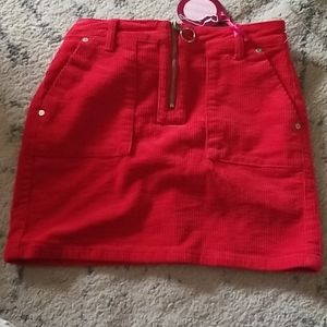 Corduroy Mini Skirt